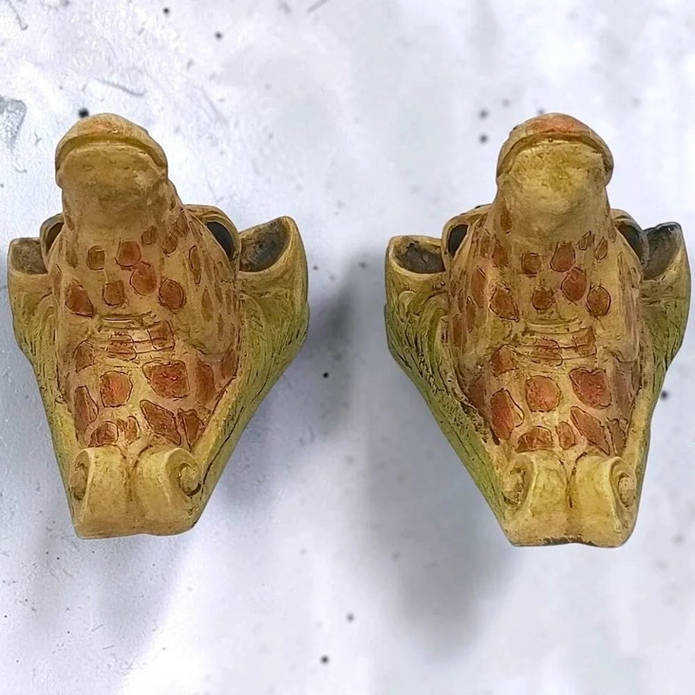 VTG 2001 Tene M. Stein Giraffe Wall Sconce Shelf Corbel Set of 2 Safari Decor